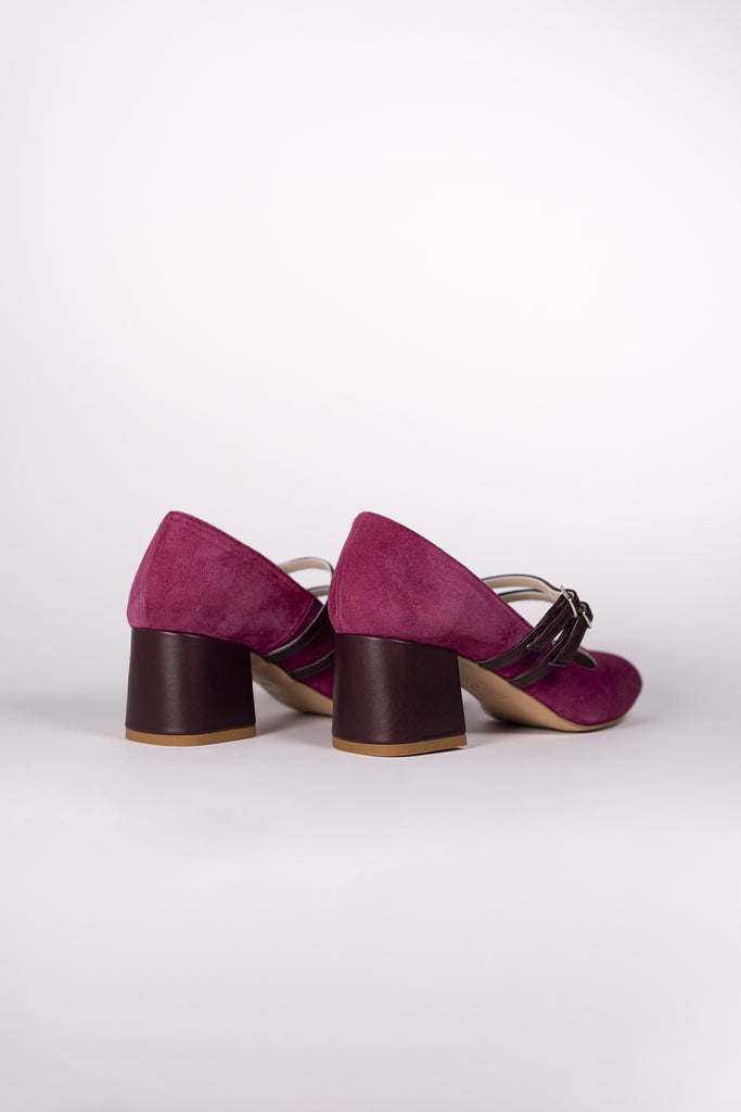 Julie - Amarena/Melanzana (2 opzioni tacco)