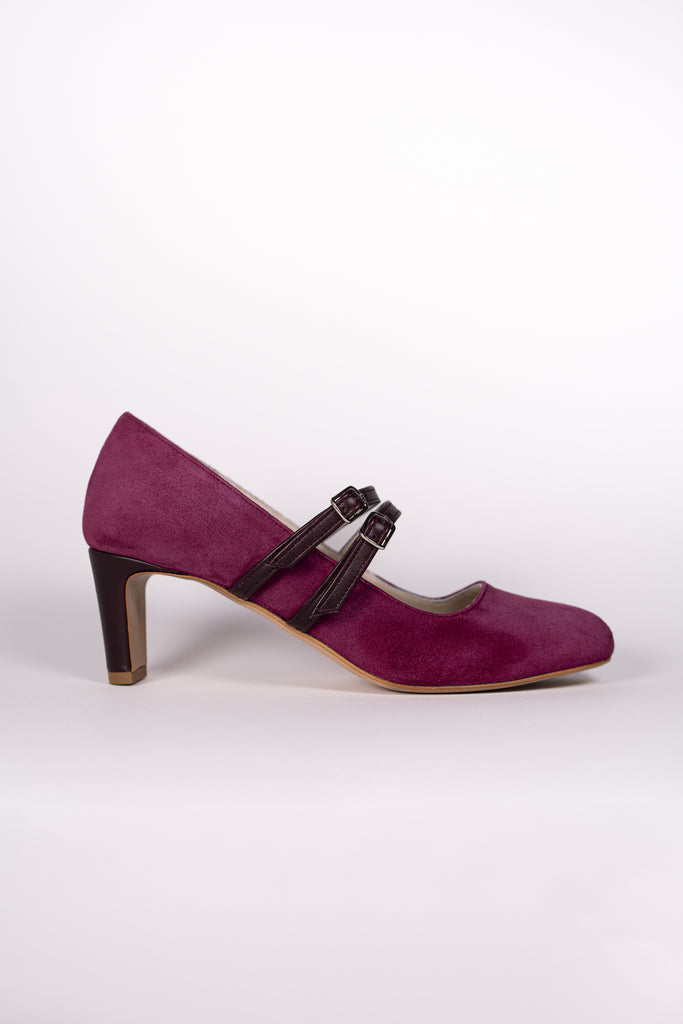 Julie - Amarena/Melanzana (2 opzioni tacco)