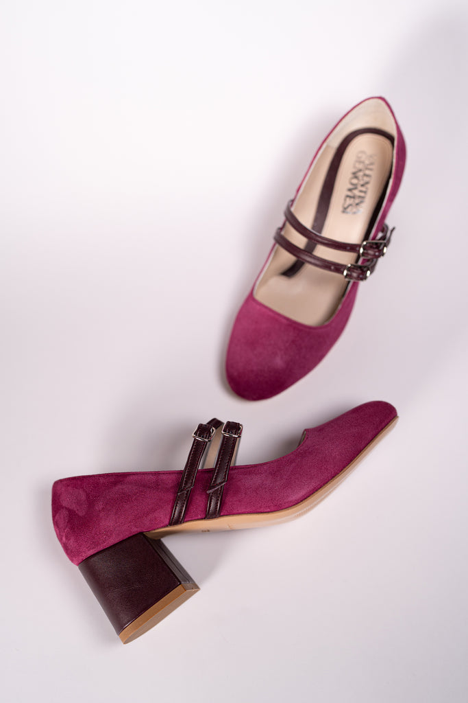 Julie - Amarena/Melanzana (2 opzioni tacco)