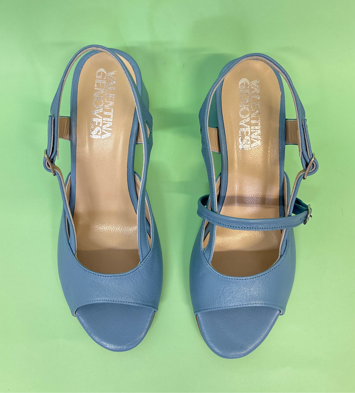 DOUBLE WAY CELESTE - tacco 5 cm