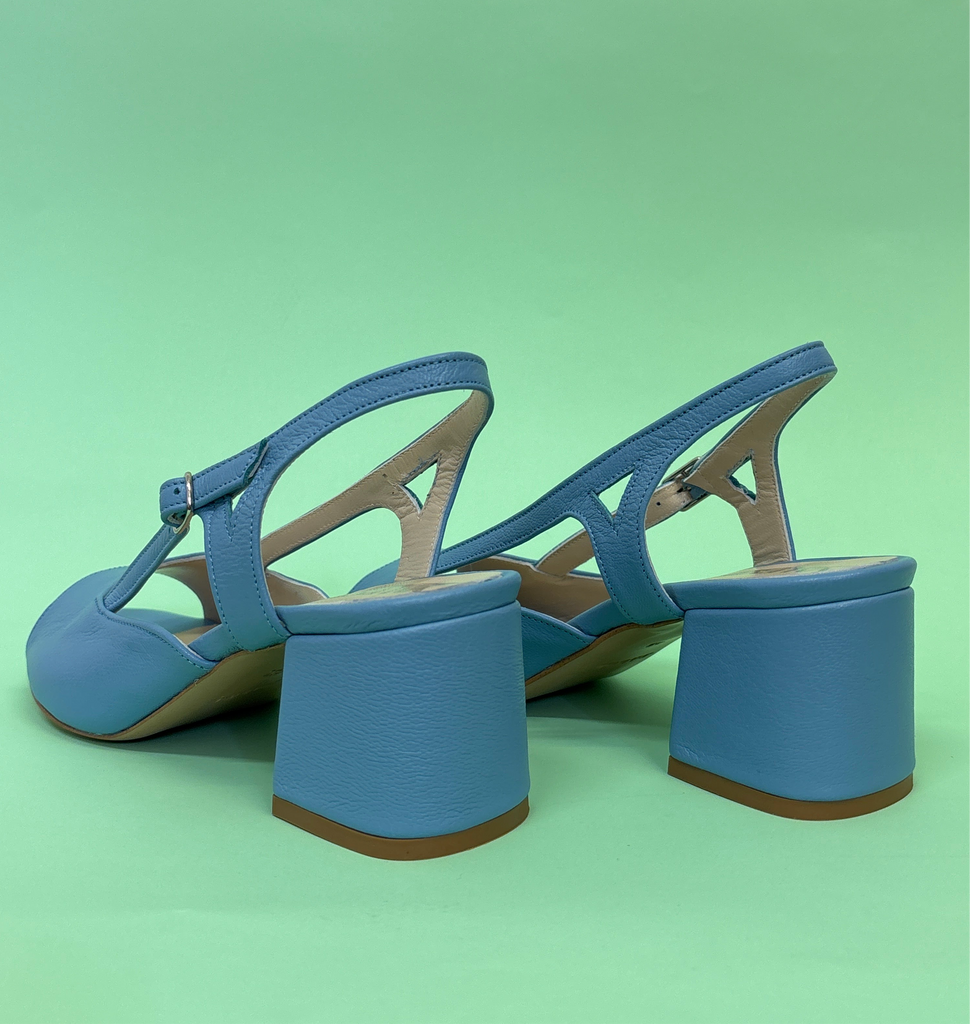 DOUBLE WAY CELESTE - tacco 5 cm