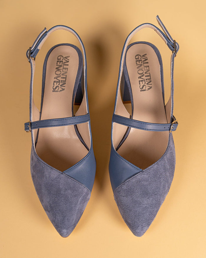 Ellen K. - Slingback Blu Jeans