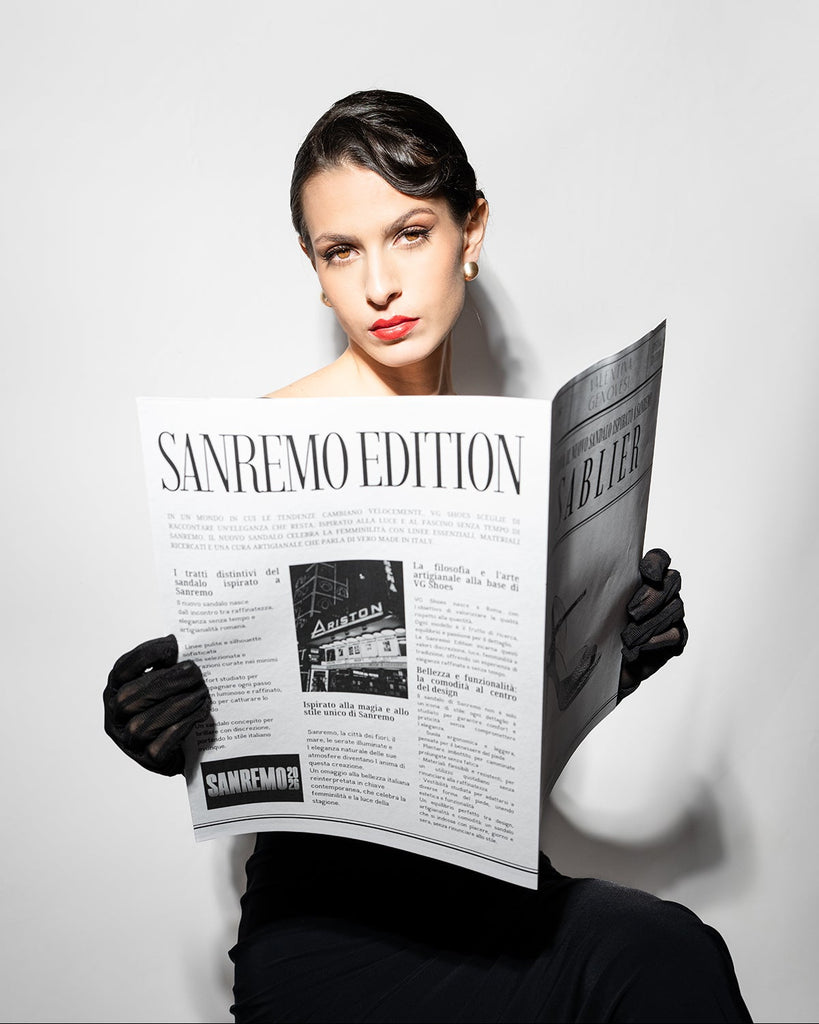 Sablier Sandal Nero- Sanremo LTD