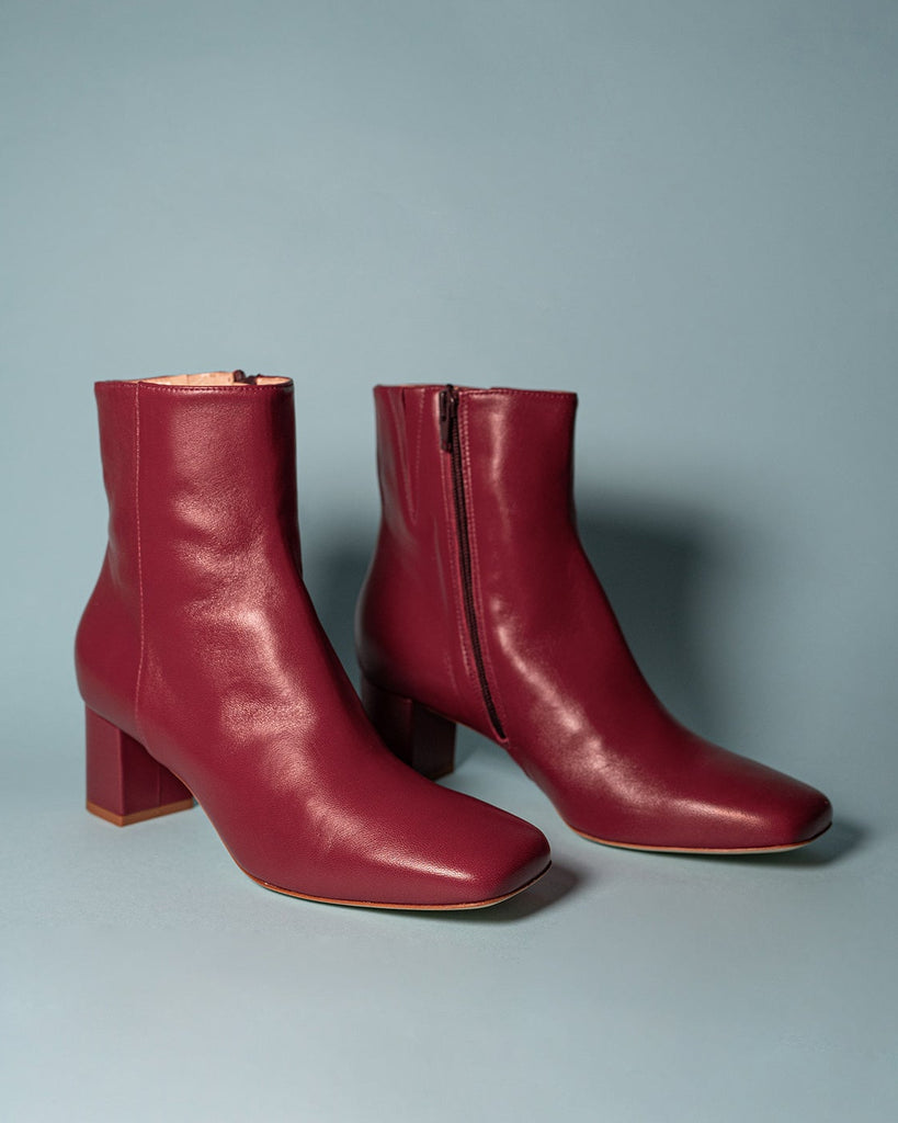 Stivaletti Boxy - Rosso Scuro