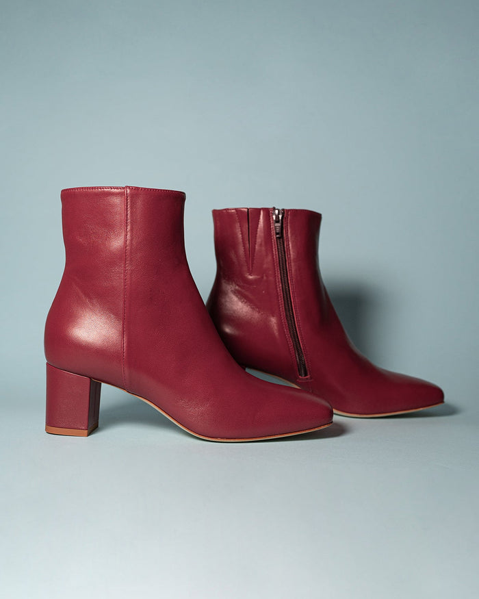 Stivaletti Boxy - Rosso Scuro