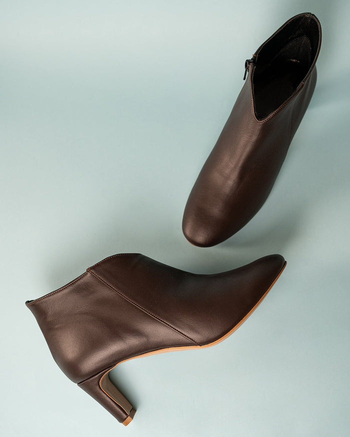 New Mina Booties - Cioccolato Fondente
