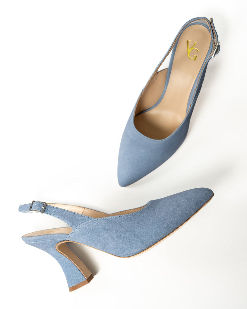 Slingback Houra - Azzurro Polvere