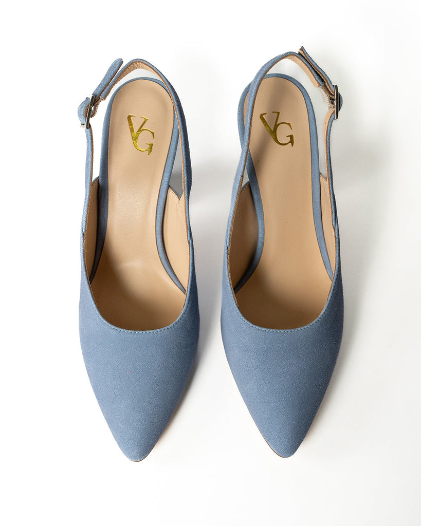 Slingback Houra - Azzurro Polvere